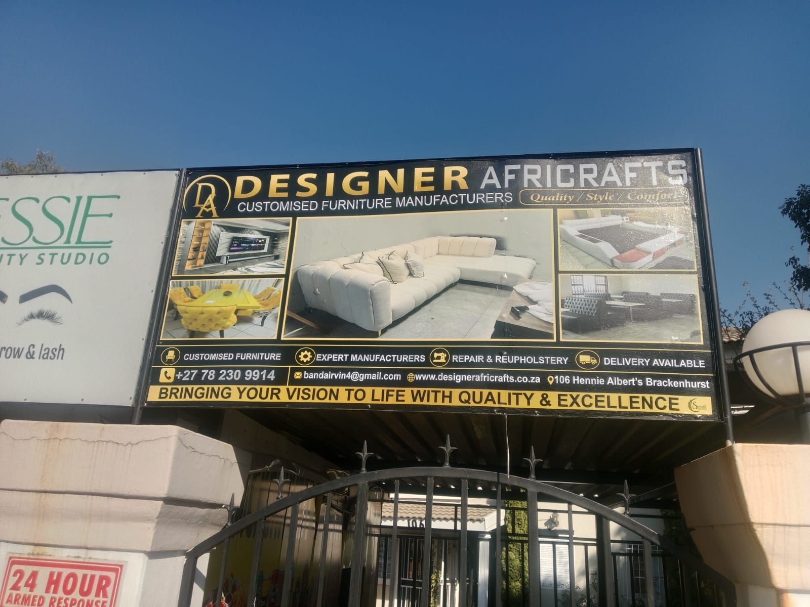 Furniture manufacturer signboard